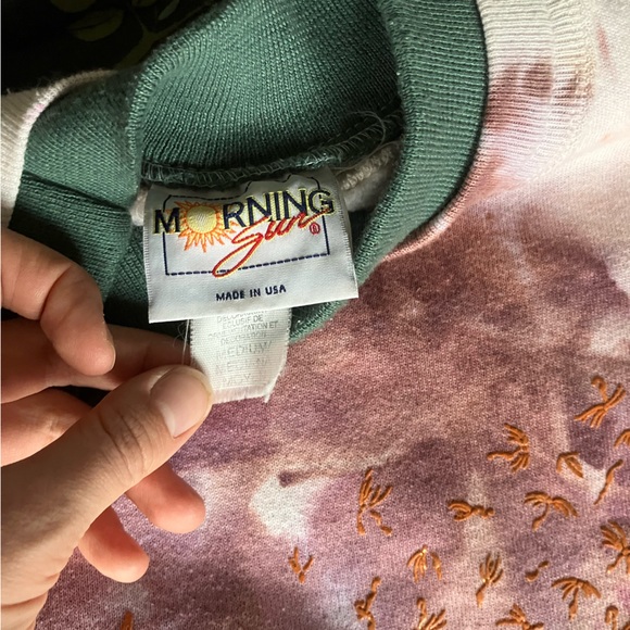 Morning Sun Ice Dyed Vintage Grandma Sweatshirt - Picture 8 of 8